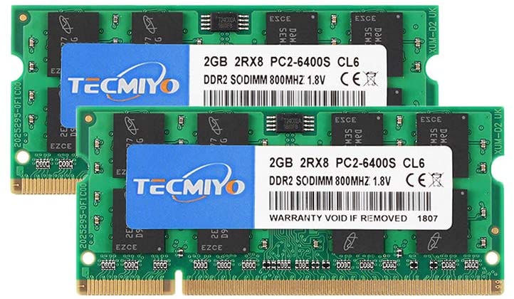 RAM DDR2 Tecmiyo Mac Compatible
